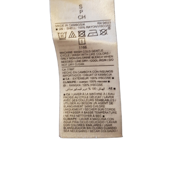 Nwot black long sleeve button down dress size small - Picture 4 of 5